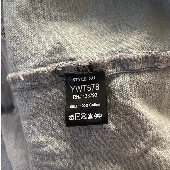 POL Denim Patch Jacket Size Large - Picture 6 of 6